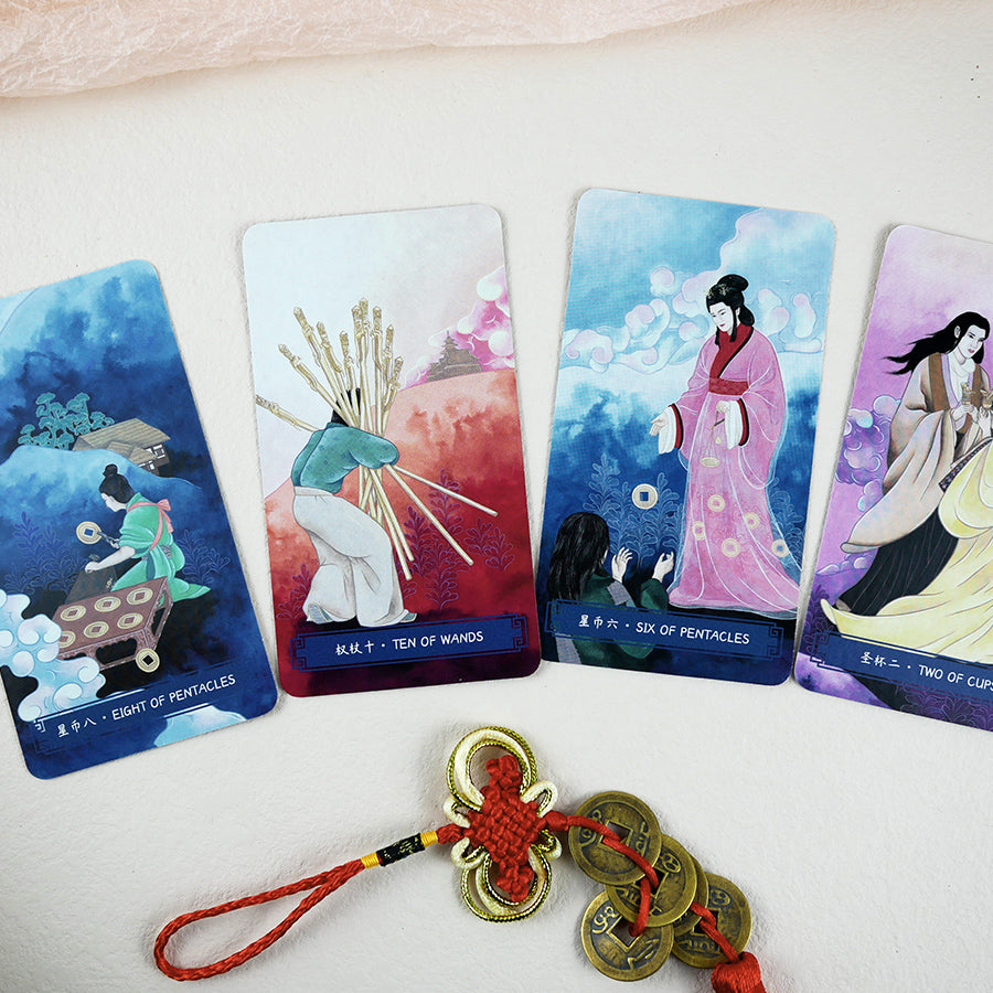 【Oriental Ink Wash Tarot Deck 】