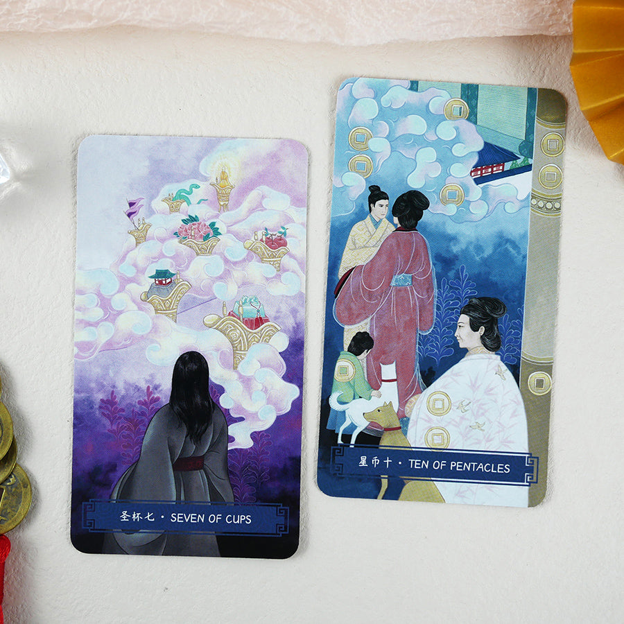 【Oriental Ink Wash Tarot Deck 】